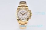 1:1 Super clone Rolex Daytona Clean 4130 Yellow gold Mother of Pearl Dial 40 mm